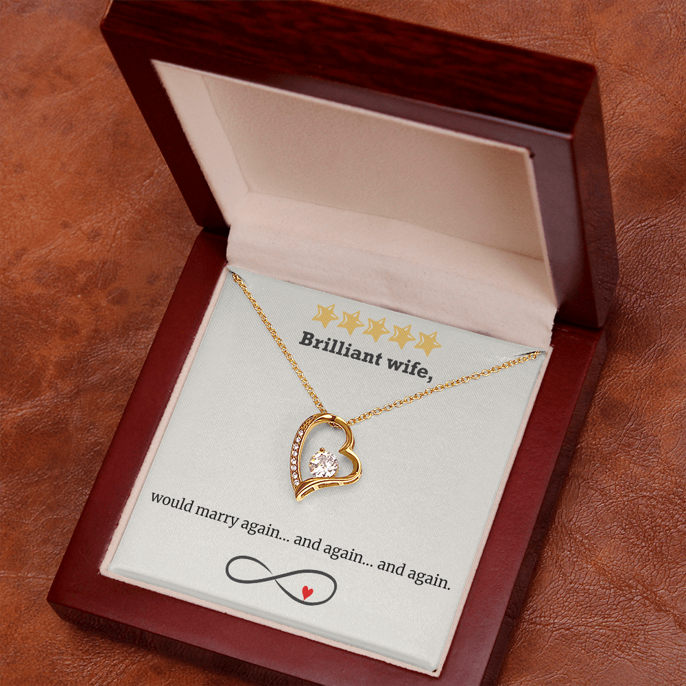 Infinite Love – Wife Heart Necklace
