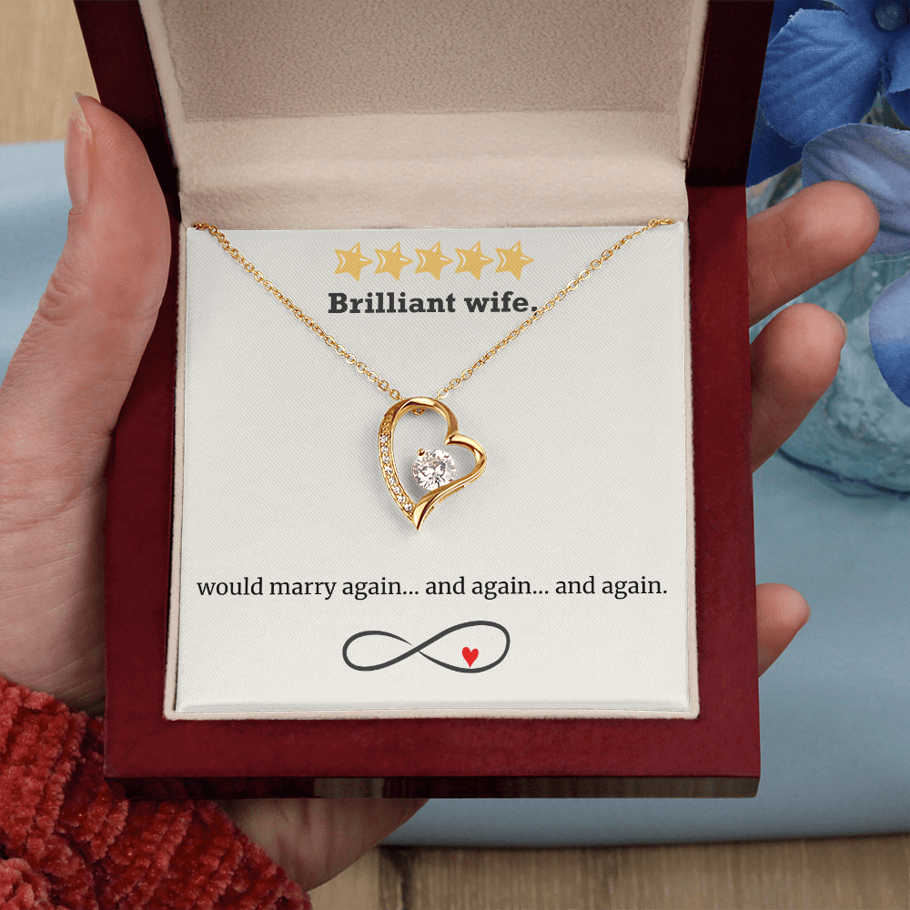 Infinite Love – Wife Heart Necklace