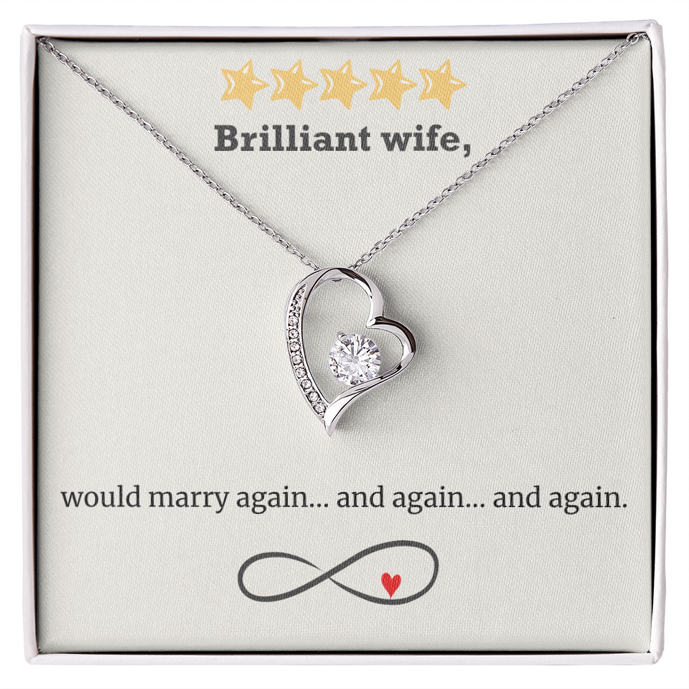 Infinite Love – Wife Heart Necklace