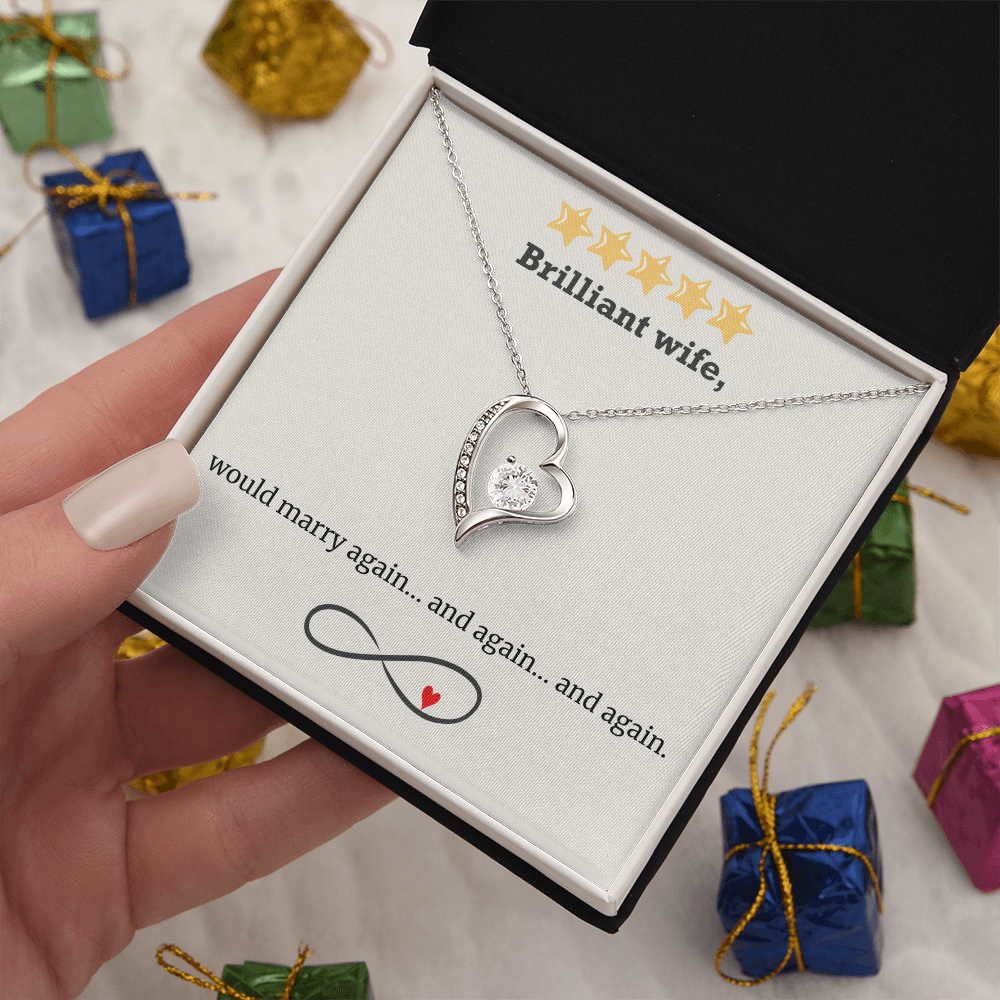Infinite Love – Wife Heart Necklace