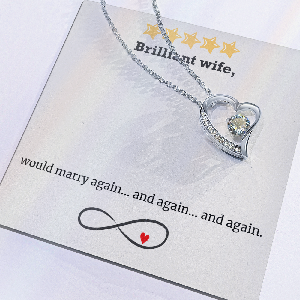 Infinite Love – Wife Heart Necklace