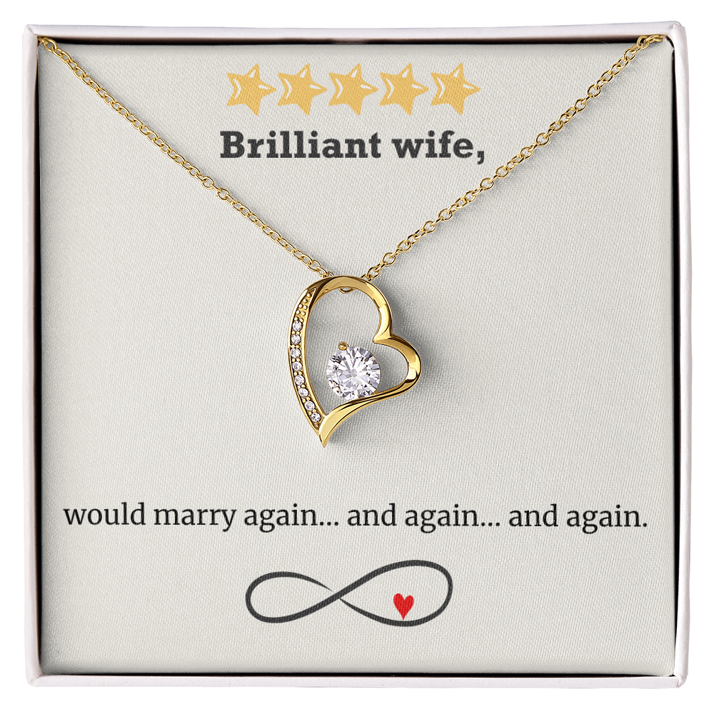 Infinite Love – Wife Heart Necklace