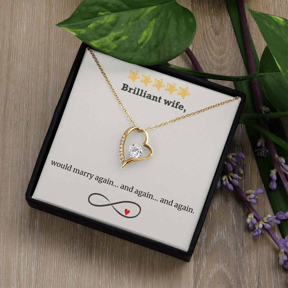 Infinite Love – Wife Heart Necklace