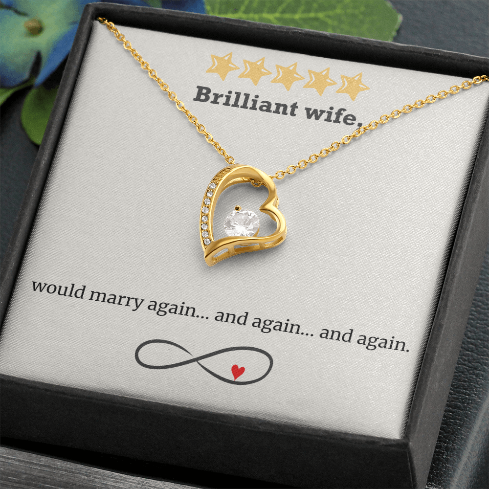 Infinite Love – Wife Heart Necklace