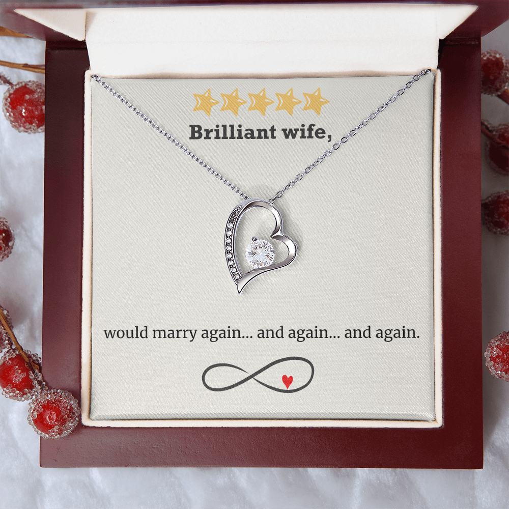 Infinite Love – Wife Heart Necklace