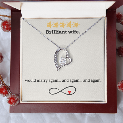 Infinite Love – Wife Heart Necklace