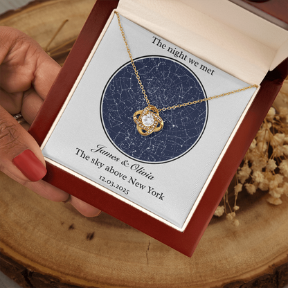Star Map - Love Knot Necklace