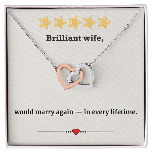 Would Marry Again - Interlocking Hearts Necklace