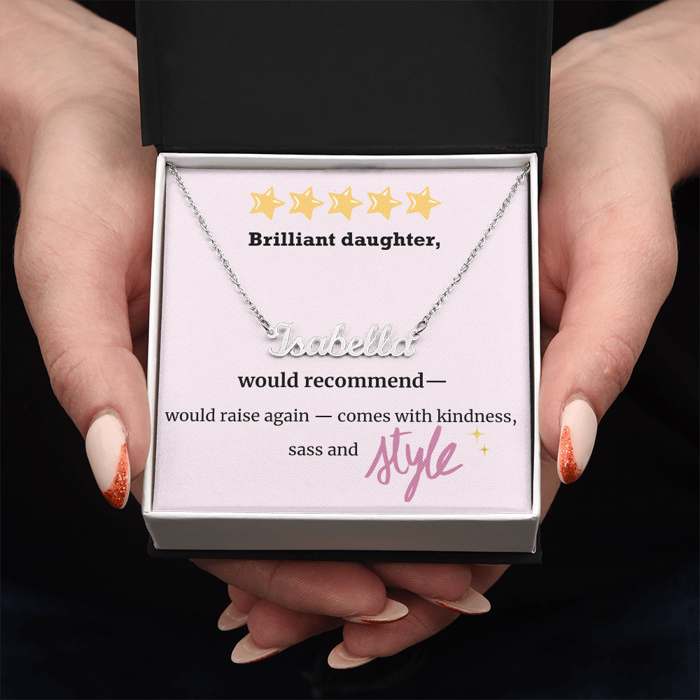 Brilliant Daughter – Personalized Name Necklace