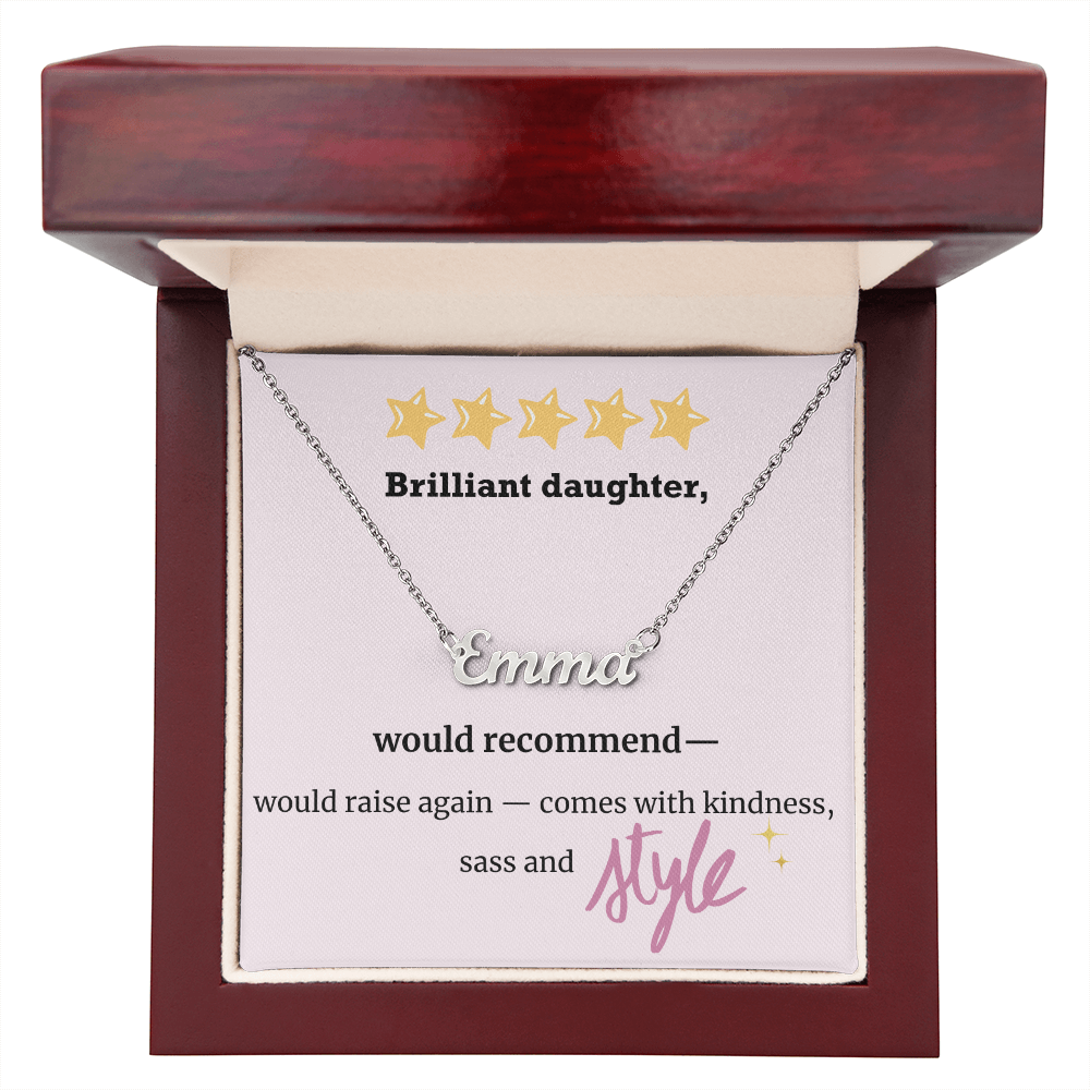 Brilliant Daughter – Personalized Name Necklace