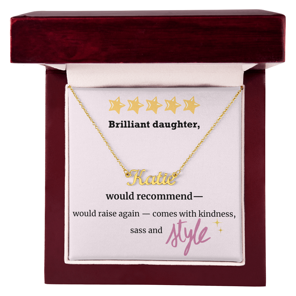 Brilliant Daughter – Personalized Name Necklace