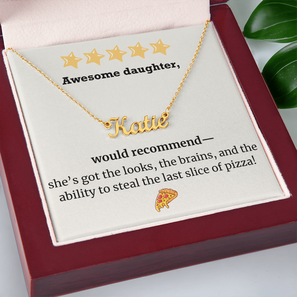 Awesome Daughter- Custom Name Necklace