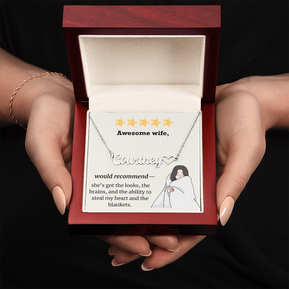 Love & Laughter – Wife Heart Necklace
