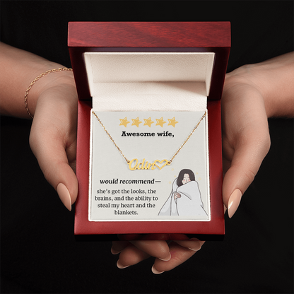 Love & Laughter – Wife Heart Necklace