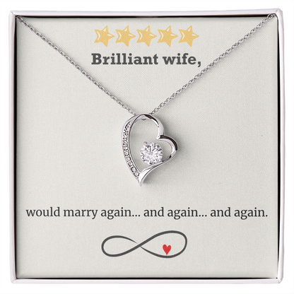 Infinite Love – Wife Heart Necklace