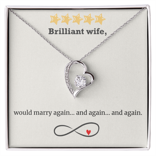 Infinite Love – Wife Heart Necklace