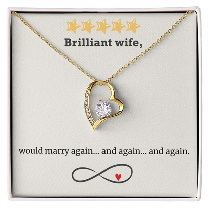 Infinite Love – Wife Heart Necklace