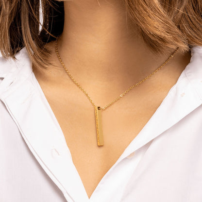 Unbreakable – Morse Code Bar Necklace