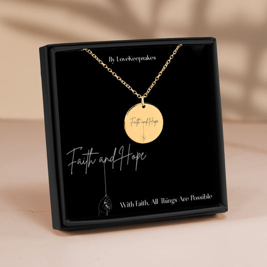 Faith and Hope – Inspirational Necklace