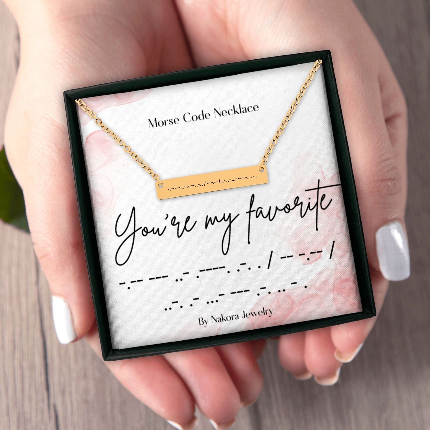 You’re My Favorite – Morse Code Necklace