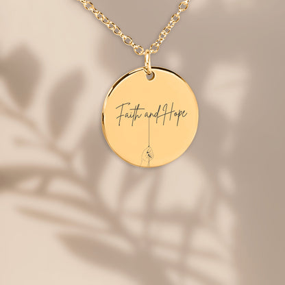 Faith and Hope – Inspirational Necklace