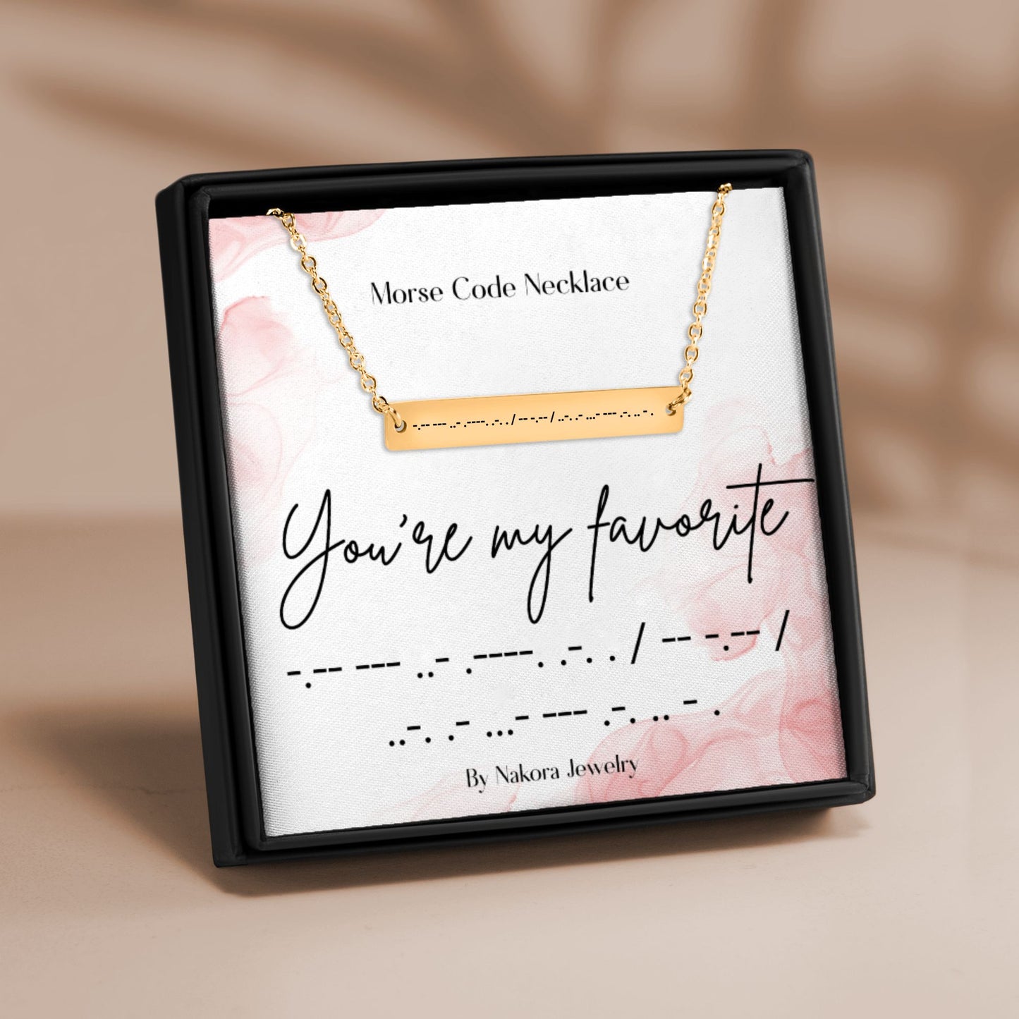 You’re My Favorite – Morse Code Necklace