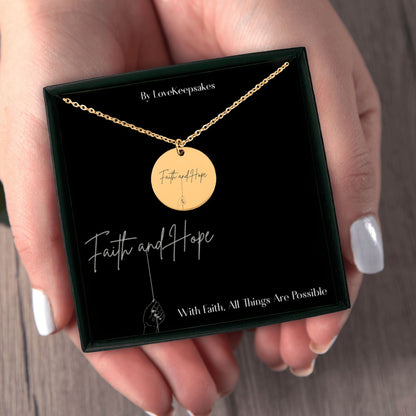 Faith and Hope – Inspirational Necklace