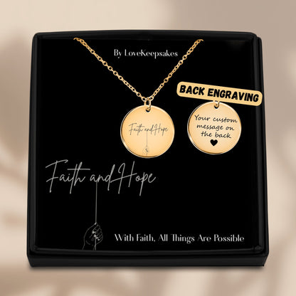 Faith and Hope – Inspirational Necklace